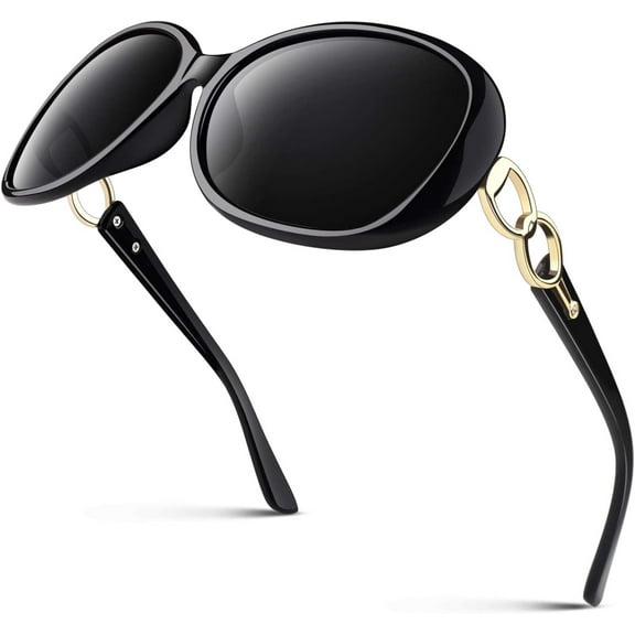 Sunglasses Womens Polarized Trendy Oversized Sun Glasses, Fashion Ladies Shades 100% UV400 Protection Sunglasses Big Frame