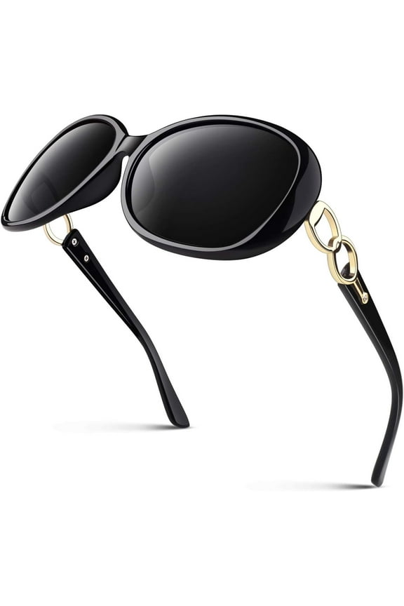 Sunglasses Womens Polarized Trendy Oversized Sun Glasses, Fashion Ladies Shades 100% UV400 Protection Sunglasses Big Frame