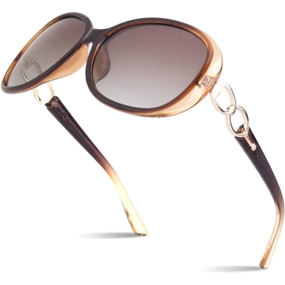 Sunglasses Womens Polarized Trendy Oversized Sun Glasses, Fashion Ladies Shades 100% UV400 Protection Sunglasses Big Frame