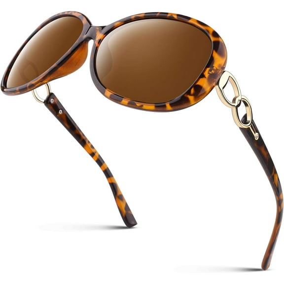 Sunglasses Womens Polarized Trendy Oversized Sun Glasses, Fashion Ladies Shades 100% UV400 Protection Sunglasses Big Frame
