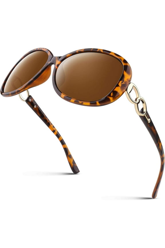 Sunglasses Womens Polarized Trendy Oversized Sun Glasses, Fashion Ladies Shades 100% UV400 Protection Sunglasses Big Frame