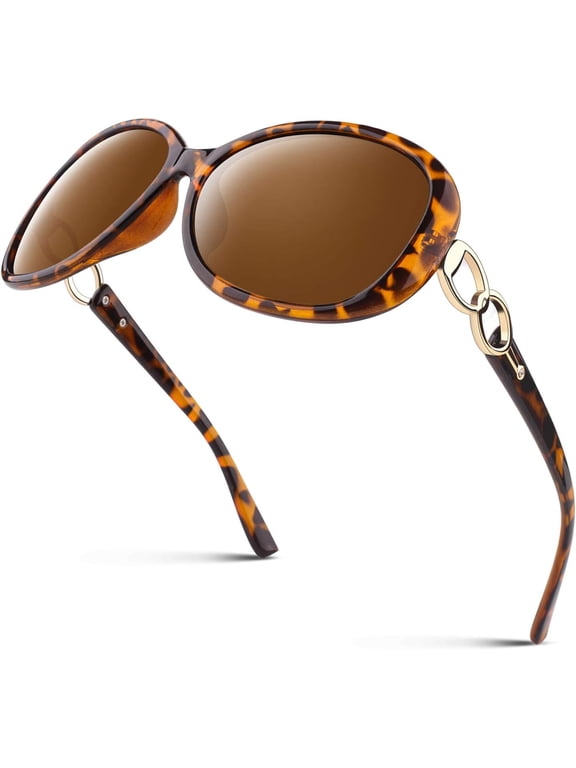Sunglasses Womens Polarized Trendy Oversized Sun Glasses, Fashion Ladies Shades 100% UV400 Protection Sunglasses Big Frame