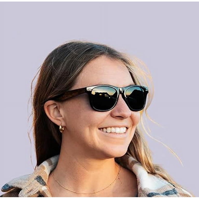 Sunglasses Womens, Super Dark Black Round UV Protection  display picture 1