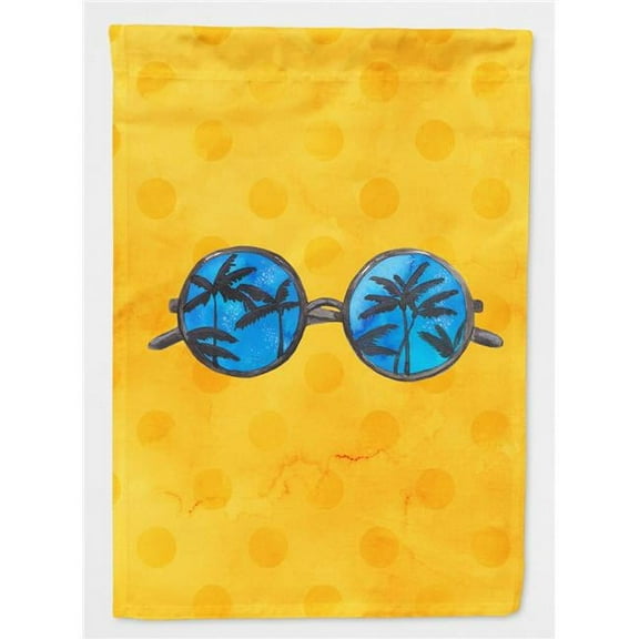 Sunglasses Yellow Polkadot Flag - Garden Size