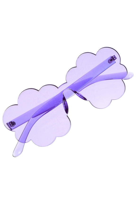 Frameless Flower Party Sunglasses Rimless Cloud Glasses for Women