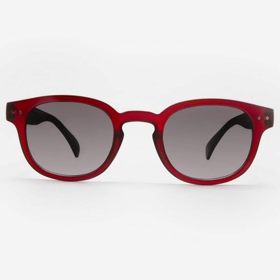 Sunglasses for Men and Women Trendy and Cool Sun Glasses, Retro Vintage Round Shades Lucca in Burgundy
