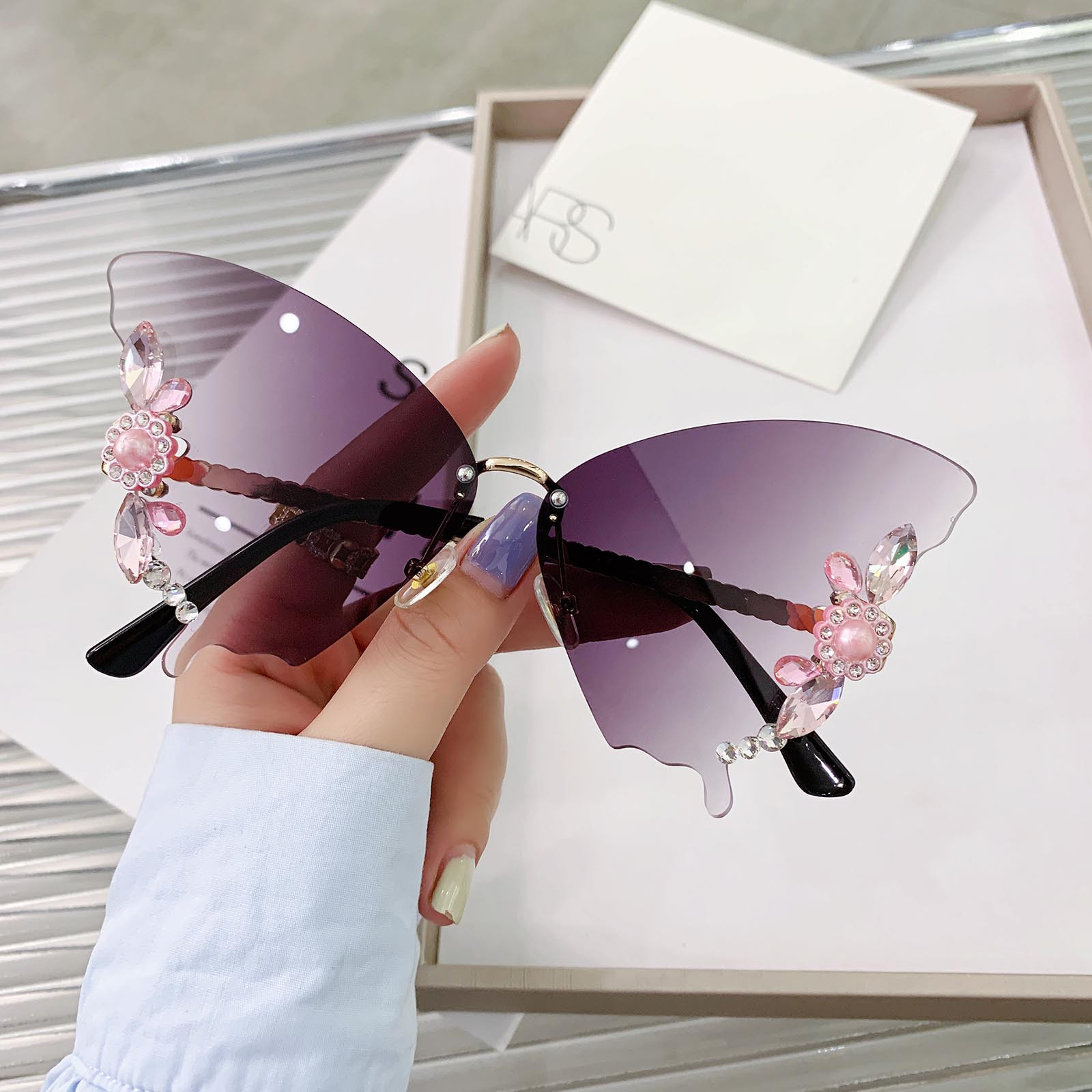 Butterfly wing sunglasses best sale