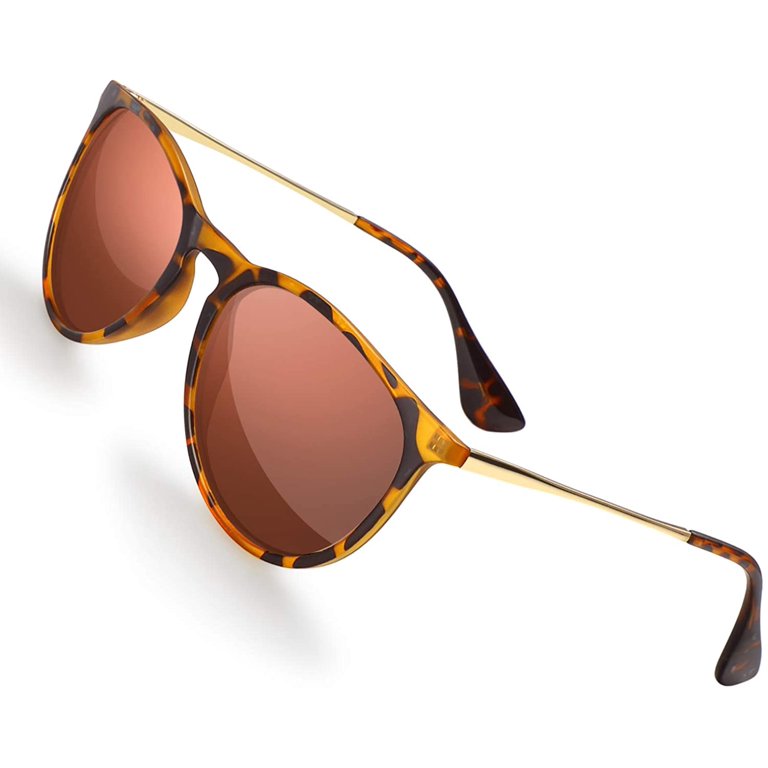 Sunglasses for Women Men Polarized UV Protection Lens Round