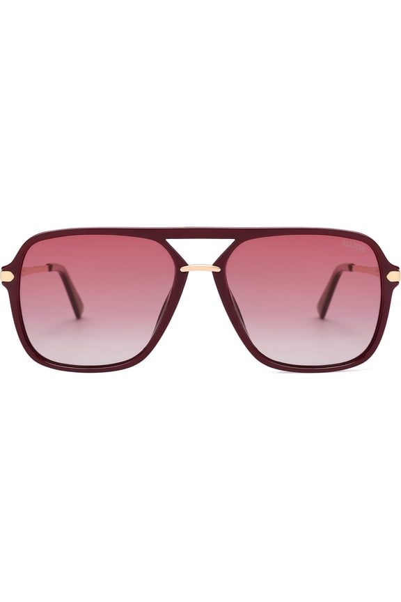 Sunglasses for Women & Men, Square, Retro, Polarized Lens, Trendy Aviator, 90s Shades