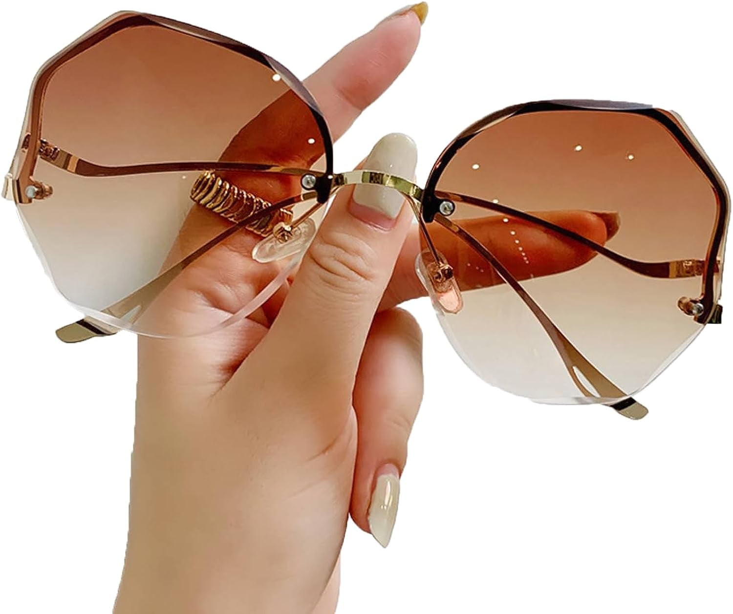 Trendy Polarized Sunglasses For Women Retro Womens Oversized SOJOS Retro Square Polarized Womens Sunglasses Trendy  main image 3