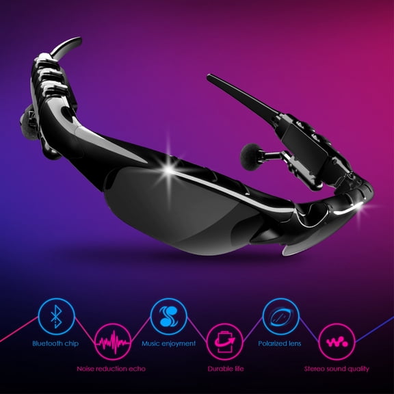 Sunglasses with Bluetooth Headphone In-ear Headphones Polarized Sunglasses Headset Earbuds Wireless Headphone With Mic
