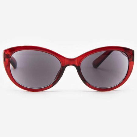 Sunglasses with Readers for Women - Reader Sunglasses - Cat Eye Reading Sun Glasses with Built In Full Readers - Florence by VITENZI in Burgundy 2.75