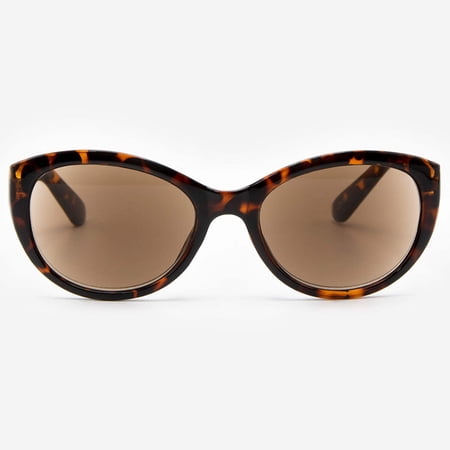 Sunglasses with Readers for Women - Reader Sunglasses - Cat Eye Reading Sun Glasses with Built In Full Readers - Florence by VITENZI in Tortoise 1.75