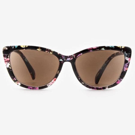 Sunglasses with Readers for Women - Reader Sunglasses - Cat Eye Reading Sun Glasses with Built In Full Readers - Gela by VITENZI in Burgundy 1.75