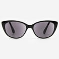 thumbnail image 1 of Sunglasses with Readers for Women - Reader Sunglasses - Cat Eye Reading Sun Glasses with Built In Full Readers - Verona by VITENZI in Black 2.00, 1 of 10