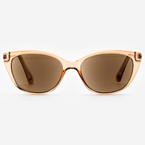Sunglasses with Readers for Women - Reader Sunglasses - Cat Eye Reading Sun Glasses with Built In Full Readers - Verona by VITENZI in Champagne 1.50