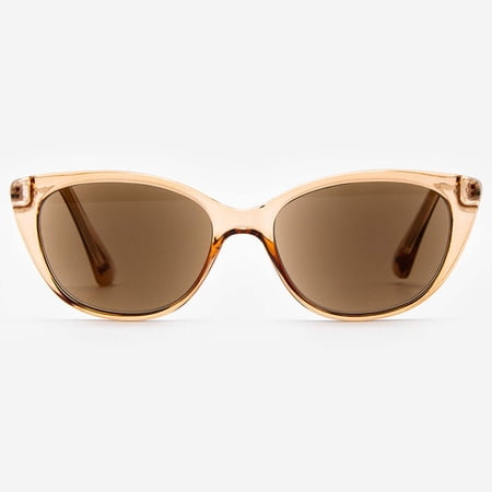 Sunglasses with Readers for Women - Reader Sunglasses - Cat Eye Reading Sun Glasses with Built In Full Readers - Verona by VITENZI in Champagne 3.00