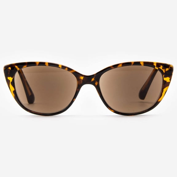 Sunglasses with Readers for Women - Reader Sunglasses - Cat Eye Reading Sun Glasses with Built In Full Readers - Verona by VITENZI in Tortoise 2.00