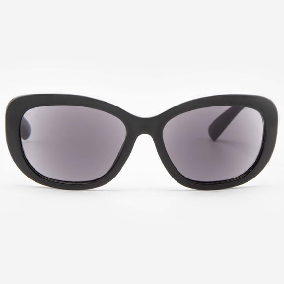 Sunglasses with Readers for Women - Reader Sunglasses - Vintage Reading Sun Glasses with Built In Full Readers - Venice by VITENZI in Black 2.25