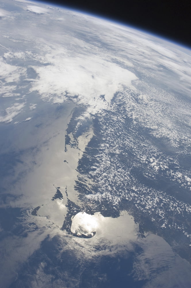 Sunglint on the Massachusetts coastline Canvas Art - Stocktrek Images (23 x 34)