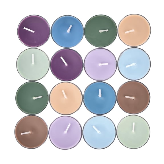 Sungmor Fragrance Candles for Warmers, 100% Natural Scented Soy Wax No Lead Smokeless Tea Lights, 16-Pack