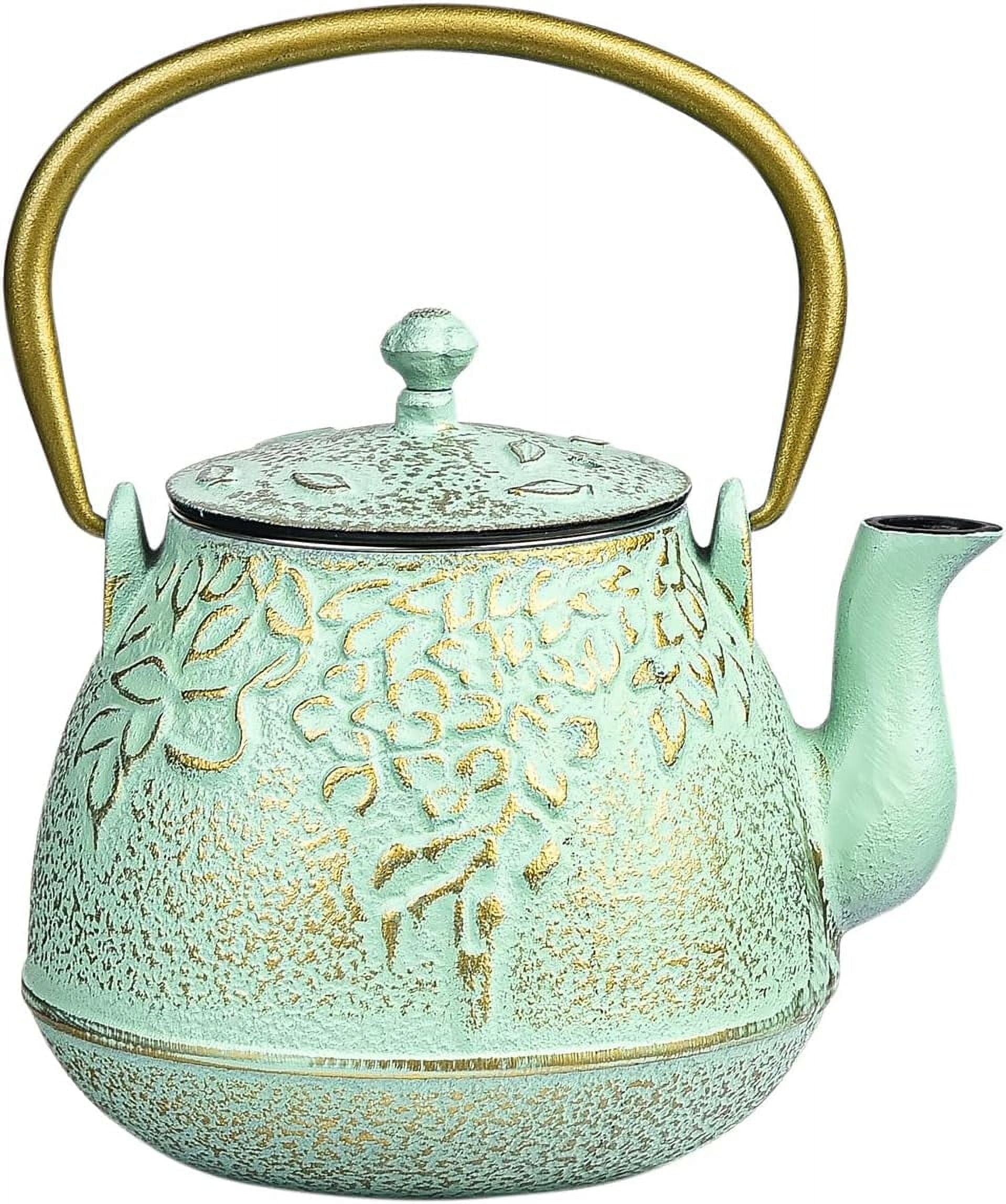 Sungmor Cast Iron Teapot, Japanese Tetsubin Tea Kettle with Infuser for ...