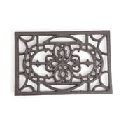 Sungmor Rectangle Cast Iron Trivets, Metal Trivet for Hot Pots and Pans, Heavy Duty Rustic Wood Stove Tea Pot Trivet, Decorative Hot Pot Holder for Kitchen Coun