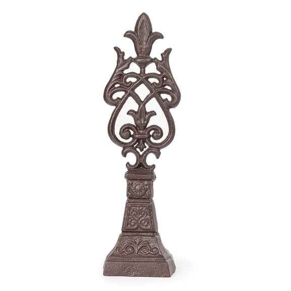 Sungmor Vintage Cast Iron Decorative Scrollwork Design Statues,Heavy Duty Rustic Desk Sculpture,Home Decor for Mantel,Farmhouse Decor