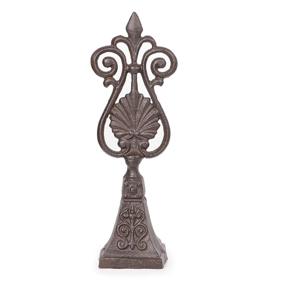 Sungmor Vintage Cast Iron Decorative Shell & Scroll Design Statues,Heavy Duty Rustic Desk Sculpture,Home Decor for Mantel,Farmhouse Decor