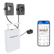 Sungrass Home Energy Monitor Lite   Realtime Power Monitor, AI Consumption Analytics, 3 CT expandable to 10 Solar & V2G Tracking, Wi Fi/Ethernet, MQTT & Modbus, Cloud Data