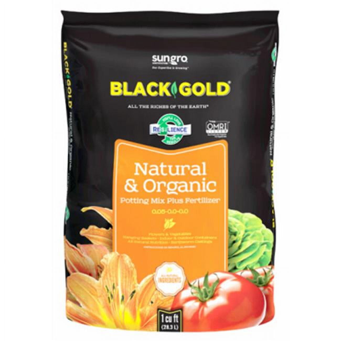 Sungro Horticulture Black Gold CUFT Natural & Organic Potting Mix ...