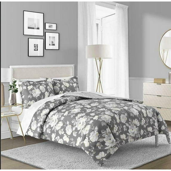 Sunham Alisa 3-Pc. Reversible Floral Full/Queen Comforter Set