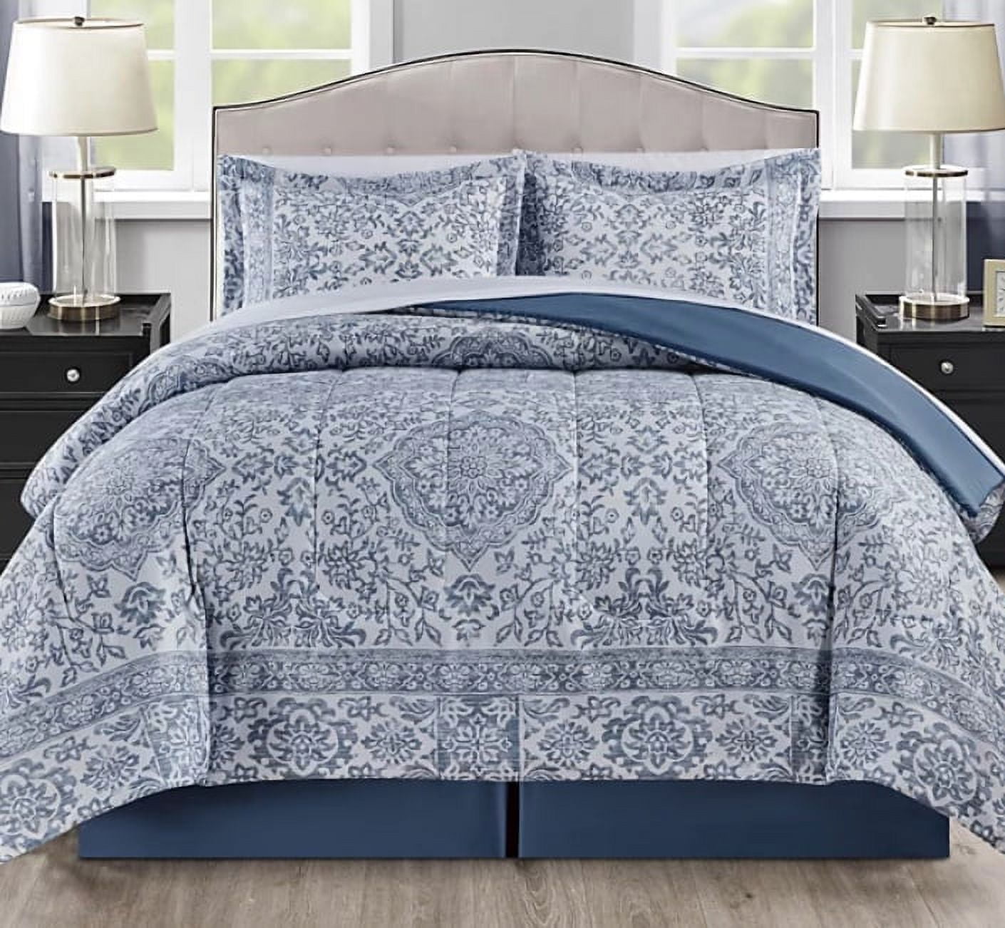 Estella 8-Pc. Comforter Sets, Exclusively at Macy’s Color: Blue Size: California King