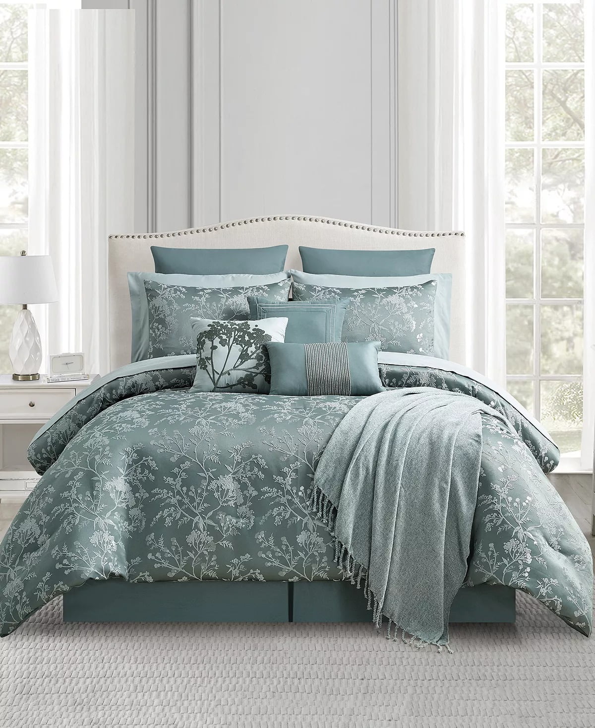 Harrison Green Botanical 14-Piece Queen Comforter Set