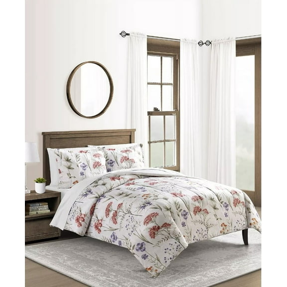 Sunham Lila 3-Pc. Reversible Full/Queen Comforter Set