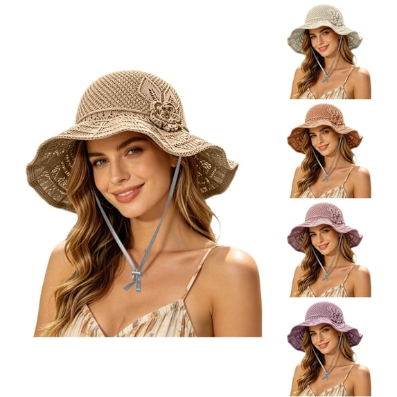 Sunhat Women Wide Brim Summer Hat Beach Vacation Essentials Hiking Hat Women