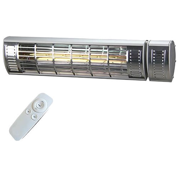 Sunheat 1500 Watt Electric Wall/Tripod Mounted Patio Heater - Silver