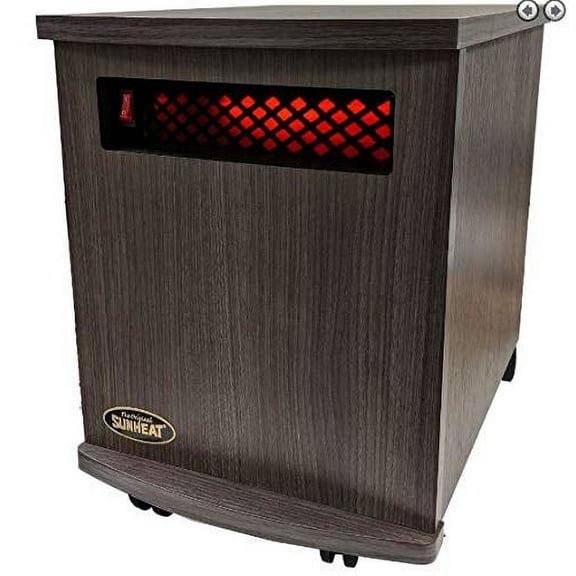 Sunheat 150100008 USA1500 5 Year Warranty Infrared Fully Heater, Charcoal Walnut