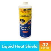 Sunheater Liquid Solar Blanket for Pools, Cover Free Liquid Heat Shield, Non-Toxic and Safe, 32 oz