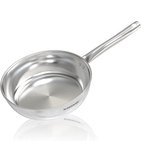 Sunhouse 9 Inch Stainless Steel Frying Pan, Tri-Ply 18/10 Skillet, Oven Safe, Induction, Dishwasher Safe