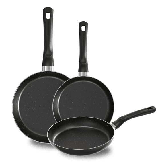 Sunhouse 3-Piece Nonstick Frying Pan Set: 8", 9.5", 11"