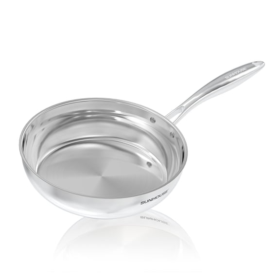 Sunhouse  8 Inch 18/10 Tri-Ply Stainless Steel Frying Pan (Chef series)