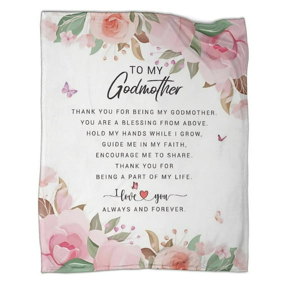 Sunhygge Godmother Luxury Flannel Blanket - Super Soft & Anti-Static, Plush Warm Blanket for Sofa & Bed - Extra Large Cozy Throw  - Home Decor Gift for Men & Women