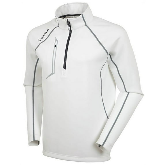 Sunice Golf Allendale 2.0 Water Repellant Pullover Pure White/Charcoal Extra Large White Extra Large