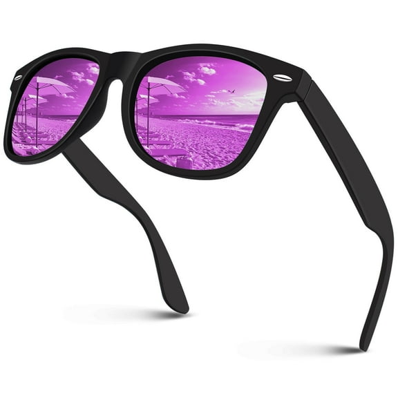 Sunier Classic Polarized Sunglasses 80's Retro Women Men Shades for Driving Fishing