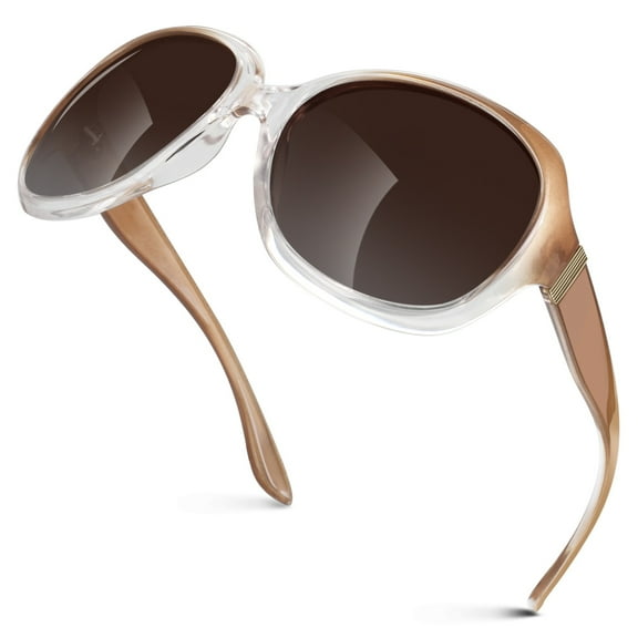 Sunier Oversized Polarized Sunglasses for Women Trendy Butterfly Shades UV Protection
