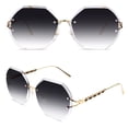 thumbnail image 1 of Sunier Oversized Rimless Sunglasses for Women Fashion Gradient Ladies Shades, 1 of 8