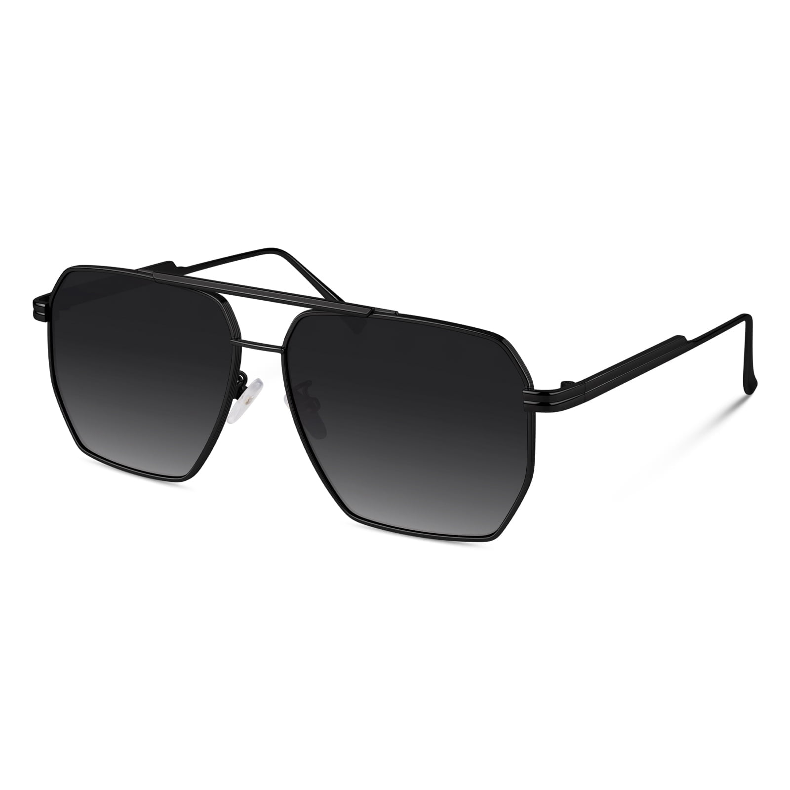 New Rectangle Polygon Polarized Black Sunglasses for Women Men Retro Diamorex - Retro Polygon Round Fashion Women Sunglasses  main image 3