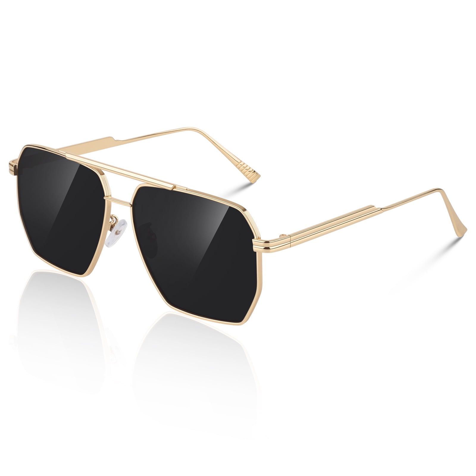 Sunier Oversized Square Pilot Fashion Sunglasses for Men  display picture 2