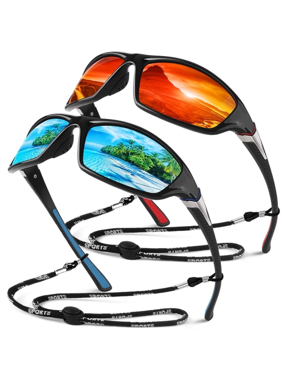 Polarized Sports Sunglasses for Men Women, Fishing Driving Outdoor Shades